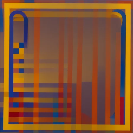 cockade Le Parc  a (colorful circular) artwork abstraccion geometrica, circulos, circles, orange, yellow, red, blue, purple, violet, (cockade), escarapela, circular stripes <lora:LeParc_AI_LoRA_XL_v2.0:1>