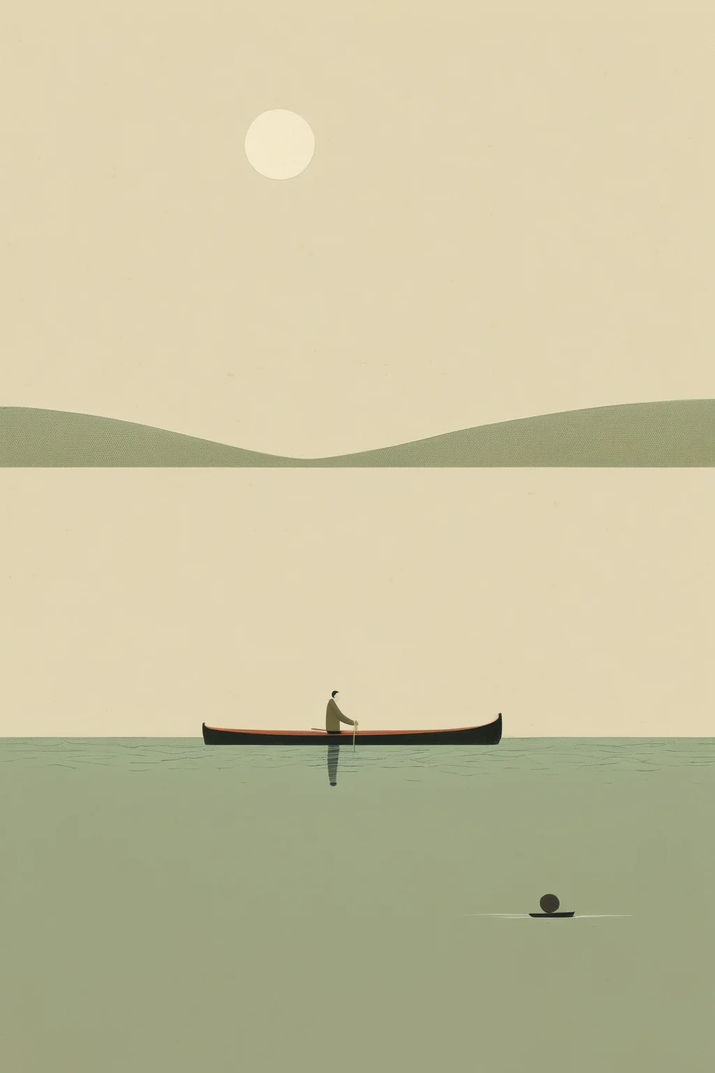 <lora:Alessandro Gottardo style:1>Alessandro Gottardo style - man rowing a boat across the water