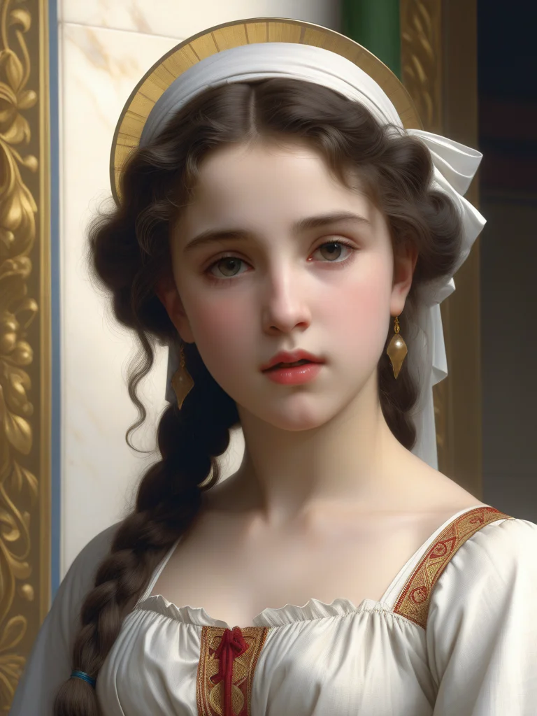 <lora:05ClassicalArt_Hap_XL:1>, William-Adolphe Bouguereau style, beautiful lips, cinematic, (masterpiece), (best quality), (ultra-detailed), very aesthetic, illustration, perfect composition, intricate details, absurdres, detailed face, (anime, masterpiece, intricate:1.3), (best quality, hires textures, high detail:1.2), (4k),(incredibly detailed:1.4)