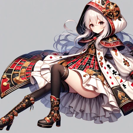 <lora:kajinoishou_xl_v1:1>, kajinoishou, 1girl, solo, gloves, long hair, white background, thighhighs, white hood, white dress, white gloves, simple background, high heels, boots, long sleeves, looking at viewer, hood up, bangs, full body, hair between eyes, high heel boots, asymmetrical legwear, capelet, single thighhigh, light grey hair, blush, light grey eyes, light grey skin, black thighhighs, closed mouth, print hood, print dress, print sleeves, print leg wear, frills, <lora:Fixhands_anime_bdsqlsz_V1:1>