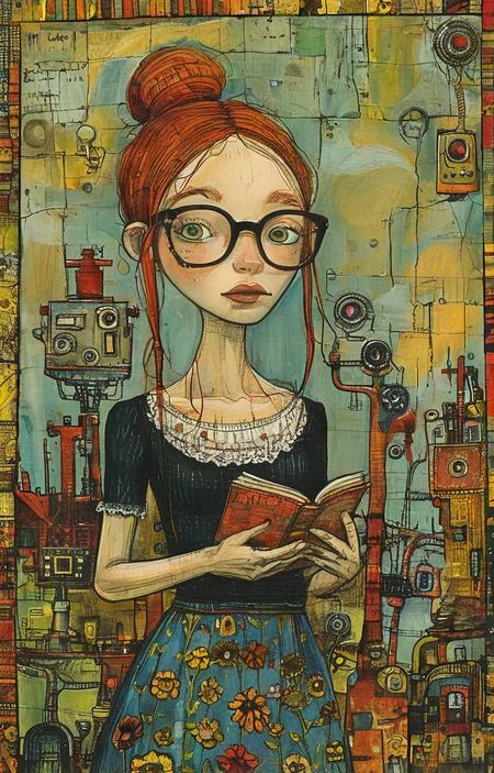 masterpiece,best quality,<lora:tbh175-sdxl:0.9>,illustration,style of Lynda Barry