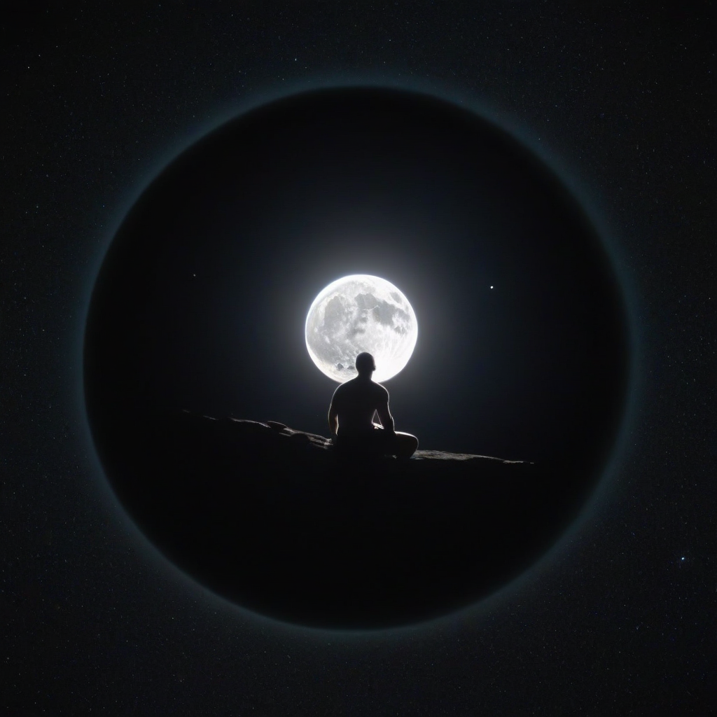 (in the moon:1.2), space, galaxy, 1man, solo, sitting on his pc, wearing a boxer, cctvfootage, aerial view, footage from a security camera, alone, sunlight, dark space, a close planet earth on background, stars, (meteor in the background:1.2),  <lora:SDXL_CCTV:1>, cctvfootage, low quality, footage