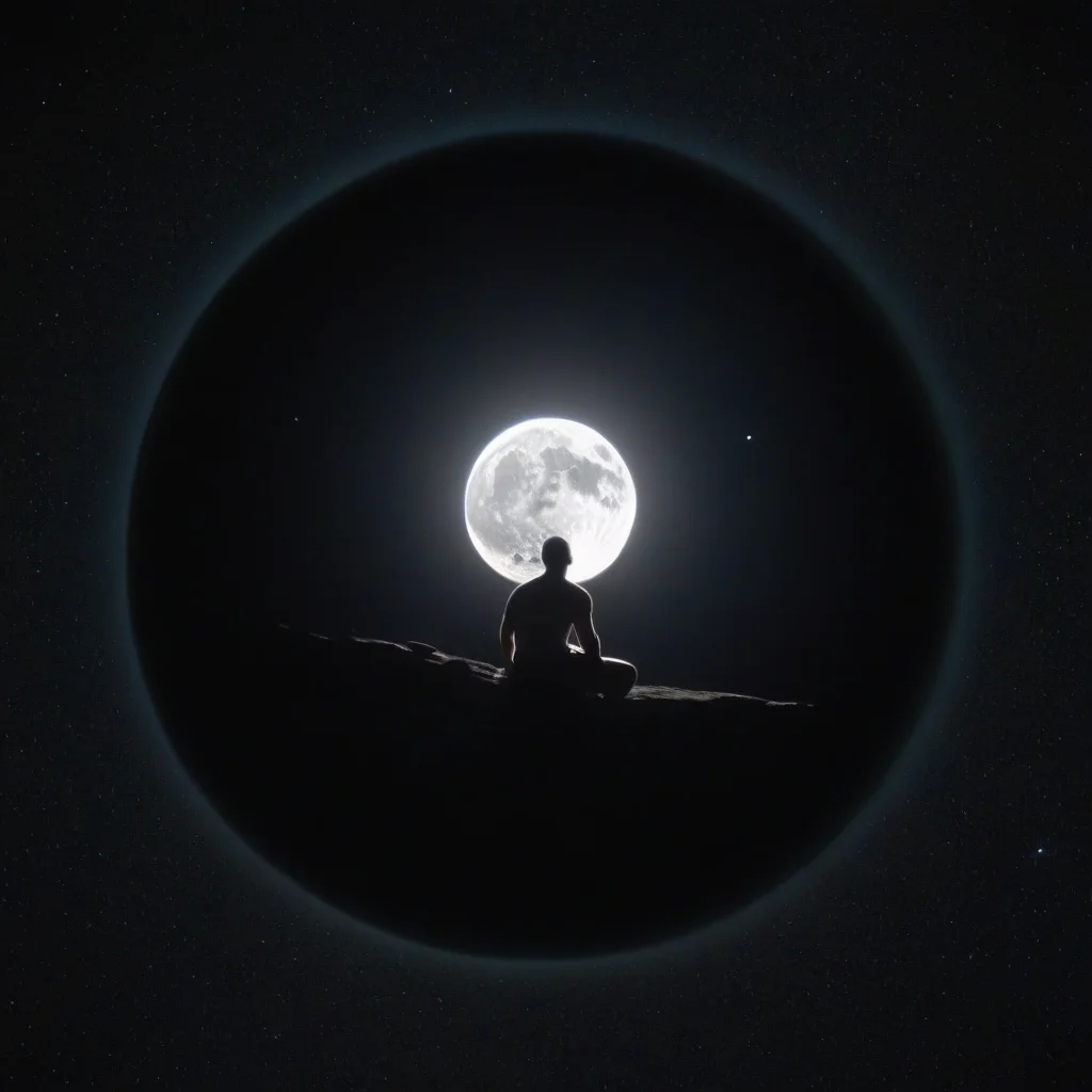 (in the moon:1.2), space, galaxy, 1man, solo, sitting on his pc, wearing a boxer, cctvfootage, aerial view, footage from a security camera, alone, sunlight, dark space, a close planet earth on background, stars, (meteor in the background:1.2),  <lora:SDXL_CCTV:1>, cctvfootage, low quality, footage