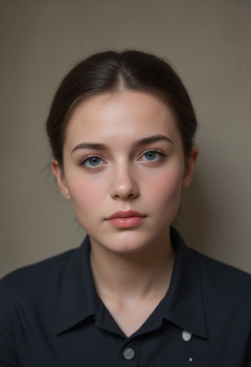 (((ultra high res))), (photorealistic), raw photo, (((4K resolution))), detailed eyes, super detailed face, focus on face, sharp focus,16k wallpaper, absurdres, highres, huge file size 
coal skies painted in vibrant shades of blue and gray, a lone young girl in a massive medieval city, fantasy rogue outfit, flickers of magical energy, Ink splashes, rough ink sketch, moody, gloomy, high contrast, stylized, light skin, close up on face, leather collared medieval shirt, Art Nouveau Style, intense young girl, dark eyes, black hair undercut, , (doggy style, 1.3),