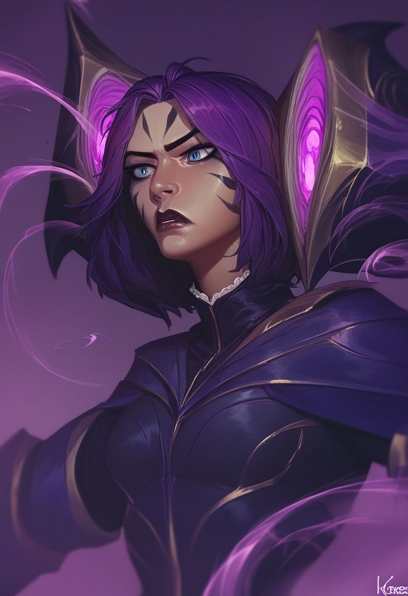 score_9, score_8_up, score_7_up, score_6_up, score_5_up, score_4_up, Kaisa, in the void, fighting someone, League of Legends