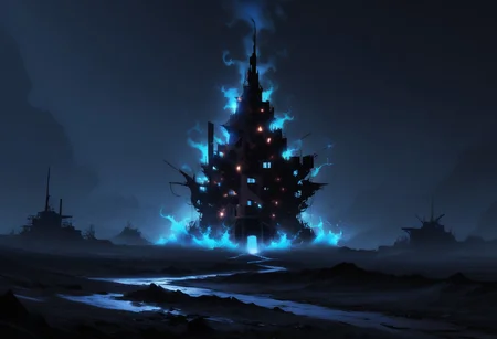 ((a vast dark wasteland covered in blue flames, small blue flames scattered about, various shades of blue, masterpiece background, scenery)), empty wasteland, shadow figures, highly detailed, cinematic lighting,
concept art, dark theme, low light, vibrant, shadows,
(solo leveling, solo leveling style, manhwa, manhwa style, manhua, manhua style, webtoon, webtoon style:0.9), fantasy-style, shoujo-style, solo leveling style, anime wallpaper, {violet, indigo},