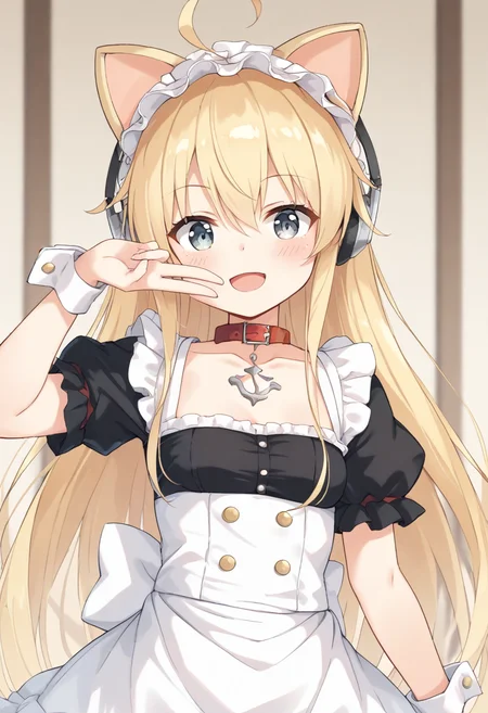 <lora:albacore_XL-bf16-pony-v1:1> 1girl, albacore \(azur lane\), maid, BREAK score_9, score_8_up, score_7_up, BREAK source_anime, best quality, masterpiece, uncensored,<lora:sdxl_lightning_4step_lora:1>(clear eyes:1.2),(4 finger:0.5),zPDXLpg