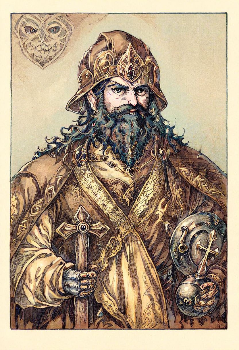rpg character portrait, male dwarf, long braided beard, long sleeve shirt, leather armor