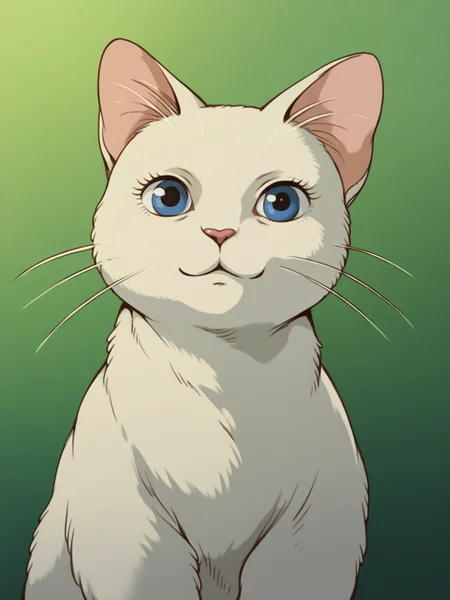 score_9, score_8_up, score_7_up, score_6_up, score_5_up, <lora:Ghibli2XLP:1> ghibli, solo, cat, cute