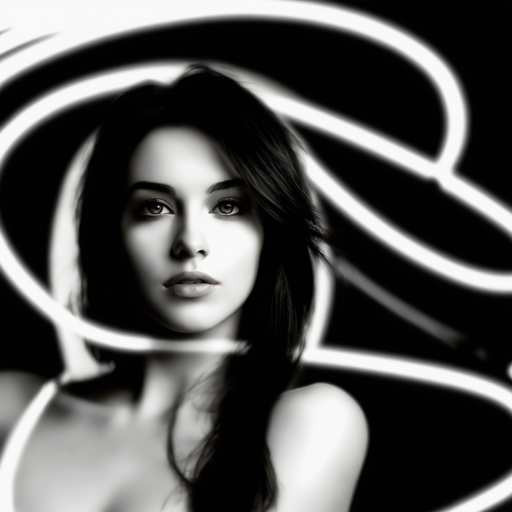 electricity, woman, circle, hair