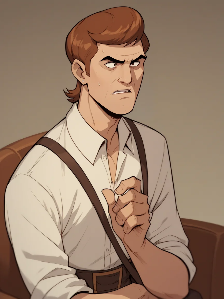 score_9, score_8_up, score_7_up, score_6_up, score_5_up, <lora:VentureBrosXLP:1> venture bros, solo, 1boy, brown hair,