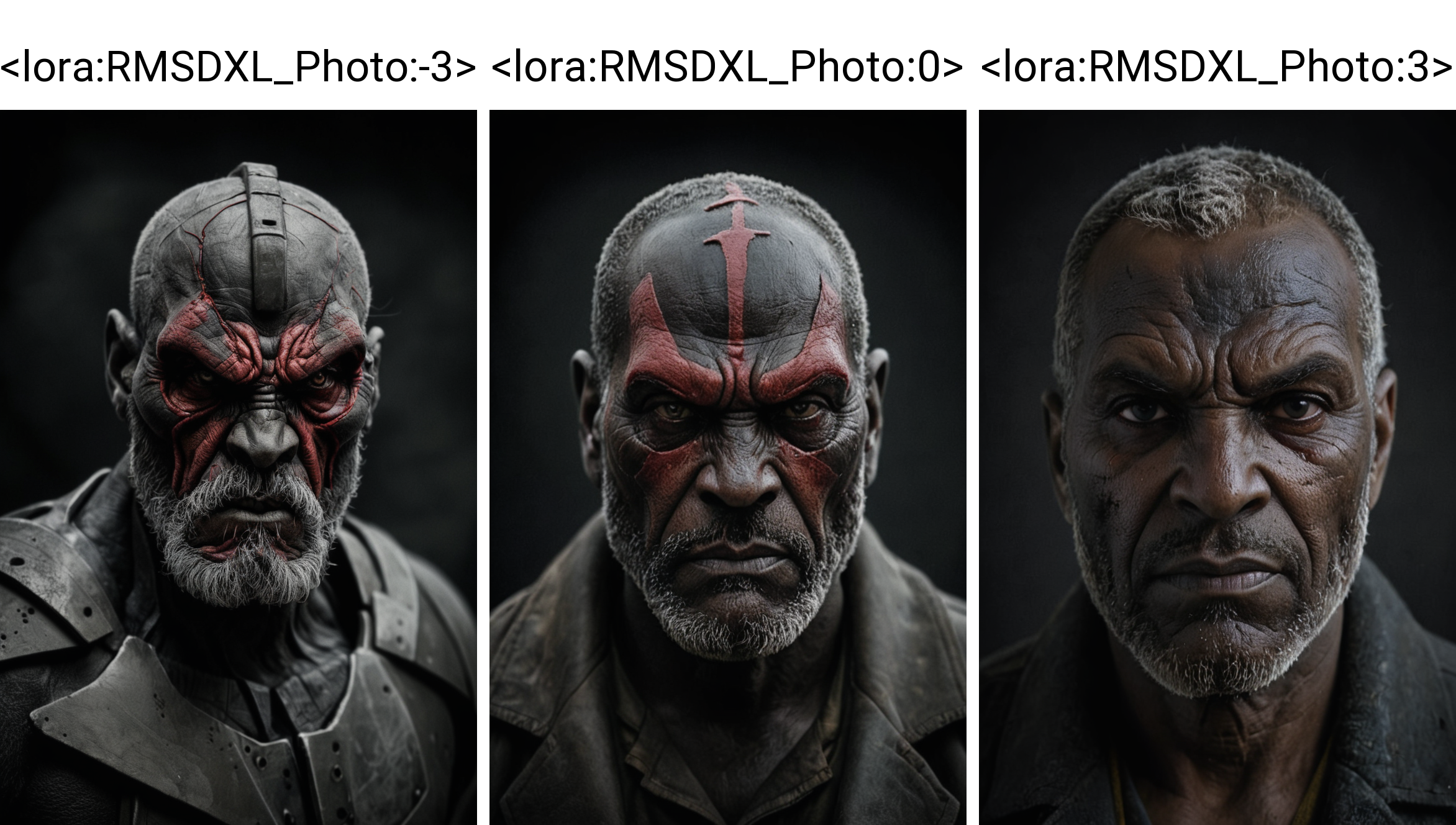 a <lora:RMSDXL_Photo:-3> Darkseid by Lee Jeffries,