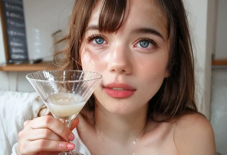 18yr old girl holding gokkun glass