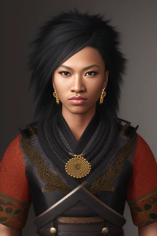 samurai,african,portrait, trading card, virtual, celtic, futuristic, punk, victorian, rim lighting, duskypie, lisdusk1,seconddusk