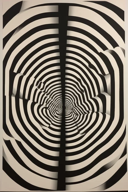 <lora:Op Art:1>Op Art - Create an optical illusion that uses geometric shapes and lines to create a sense of movement or vibration.