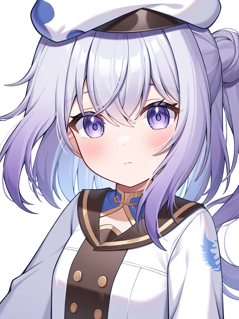 ,1girl,danyang,looking at viewer,solo,simple background,white background,<lora:danyang-000014:1>, masterpiece, best quality, very aesthetic, absurdres,newest, incredibly absurdres,