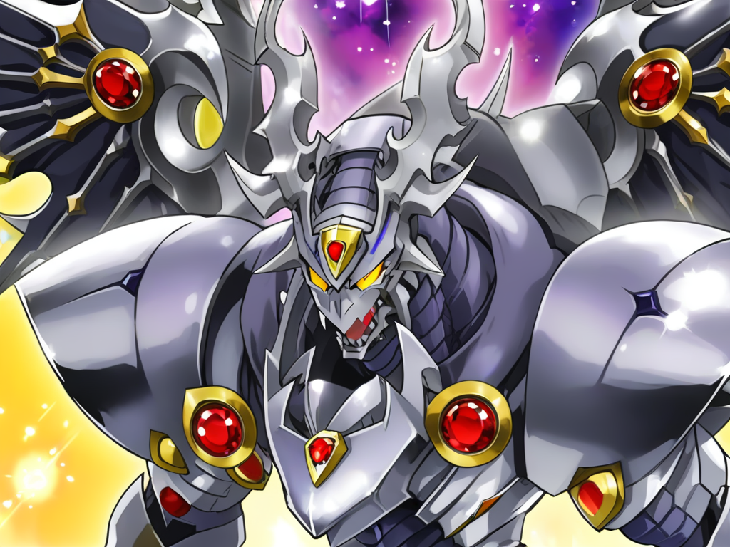 from side,solo,dorugoramon,cropped,close-up,upper body,wings,horns,yellow eyes,forehead gem,red gem,anime,2d,   <lora:DORUgoramonXL:0.8>