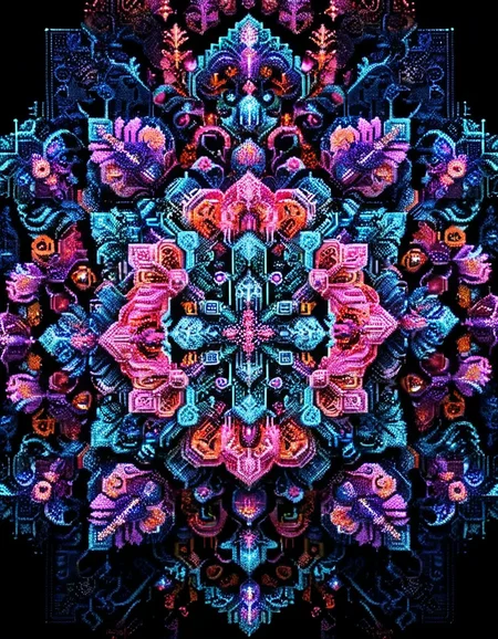 Geometric Style, ral-ansrt, Flowery, <lora:ral-ansrt:1.2>, quality, complimentary colors, vibrant, theatrical, enhanced quality, shiny, magical atmosphere, contemporary, romantic