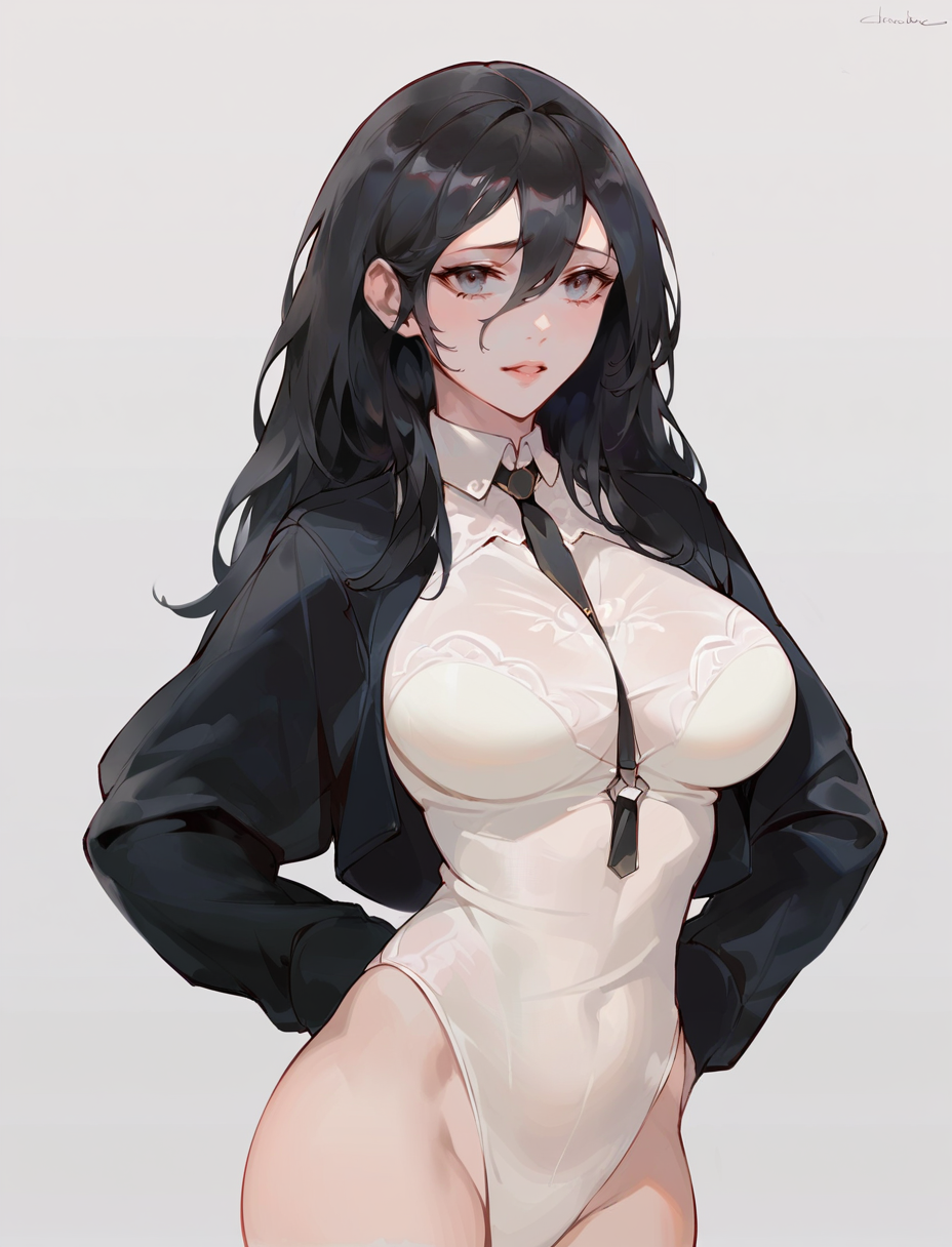 score_9, score_8_up, score_7_up,
1girl, large breasts, black hair,hair between eyes, sidelocks, 
 <lora:ChowbieV1:1>
