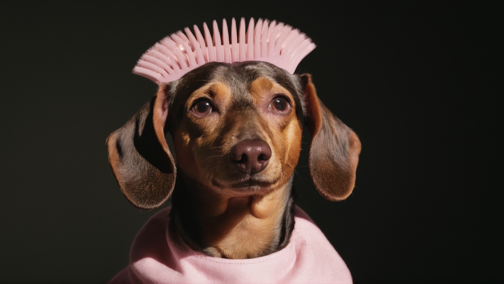 Rembrandt lighting, Sunlight, Albumen, chubby Pink doing a fashion show, - Dachshund hybrid, The comb-over fade hair, Depth of field 100mm, Fujicolor Fujichrome Velvia 100, Moonlight, 800mm lens, Hopeless, Iphone X