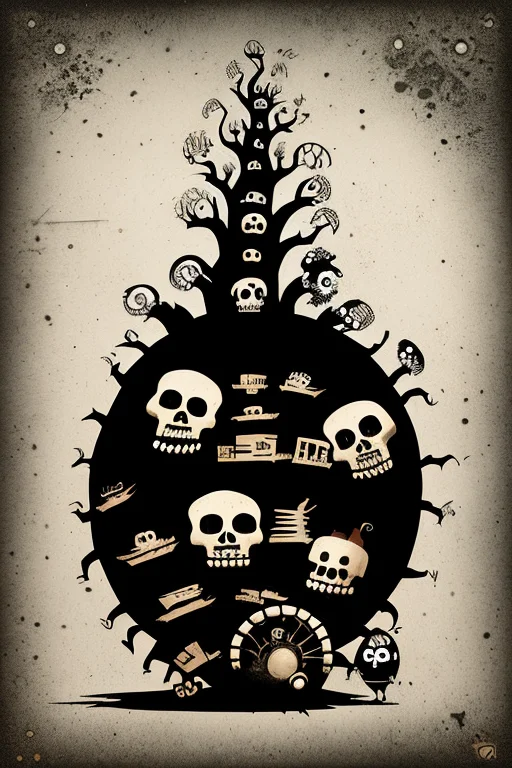 skull, art by skelewags