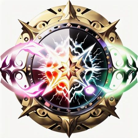 MagicItem_v1 <lora:MagicItem_v1:1> white background,
Masterpiece, professional quality, (magical shield:1.3) on a (white background:1.2), ornate design, shimmering surface, (defensive aura:1.5), intricate engravings, glowing edges, fantasy art, by (Yoshitaka Amano:1.1), high detail, dramatic lighting, protective energy, captivating atmosphere.
masterpiece, professional quality