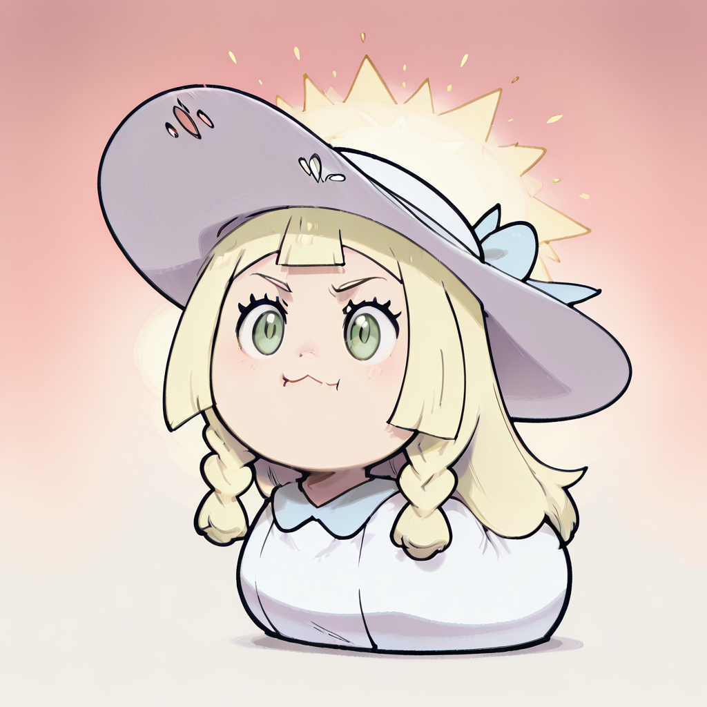 BREAK, zzLillie, long hair, braid, sun hat, white headwear, <lora:LilliePokemon_NAI:1.0>, T00CUT3,   ,<lora:T00CUT3_IXL:1.0>,