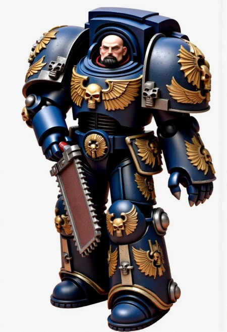 Score_9_up, absurdres, Source: GamesWorkshop, best quality, expressive eyes, perfect face, space marine, Night Lords Traitor Astartes Chapter space marine in terminator armor holding a chainsword, terminator helmet, full body, volumetric lighting project unreal engine, mantisdetailerse, adddetails, <lora:PeopleCountSliderLoRAv1:2.0>, <lora:warhammerAdeptus_v1:0.7>,