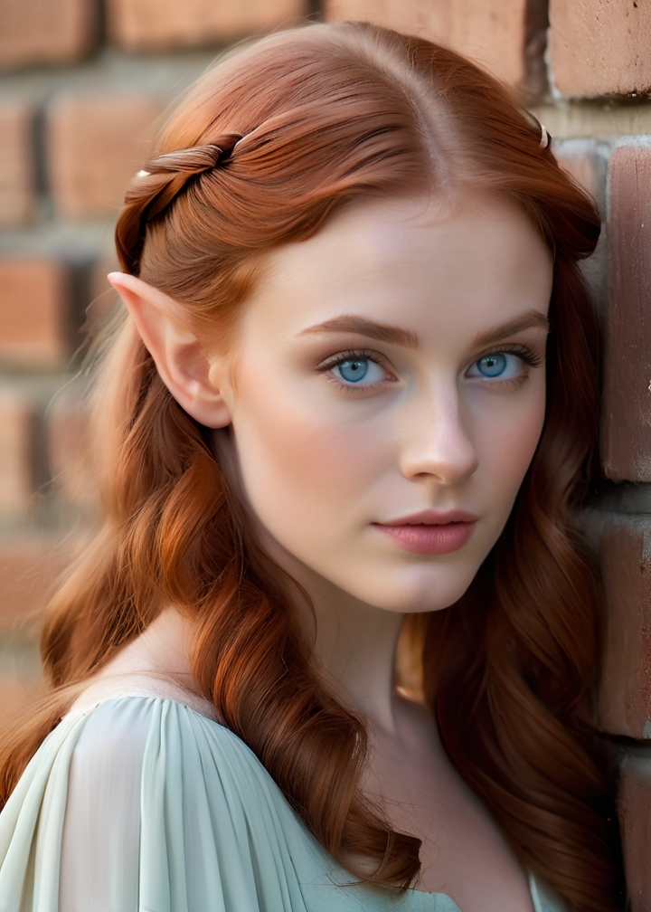 Photo of Oblivia Skywind, girl posing in front of a brick wall, (detailed beautiful face, detailed, ultra-detailed body:1.1), best quality, photo-realistic, highly detailed, absurdres, cinematic lighting, hyper-realistic, sharp focus, 32k resolution, detailxl, SimplePositiveXLv2