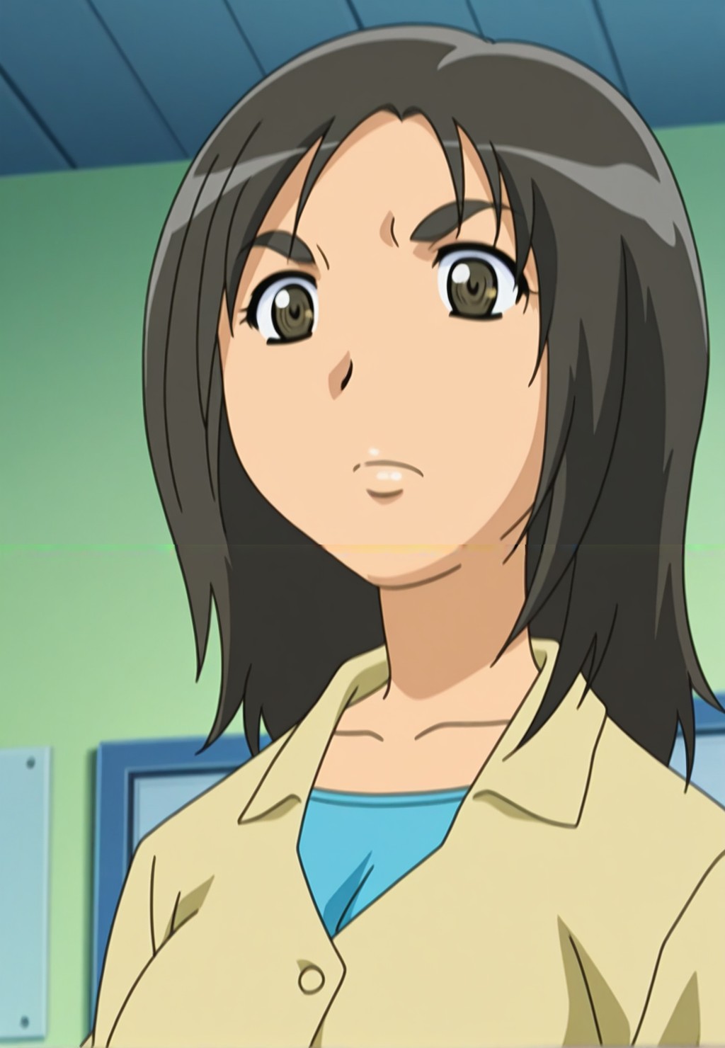 fujisawa,anime coloring,anime screenshot,<lora:Fujisawa_Illustrious_from_The_invisible_Stud (1):1>,eyebrows,