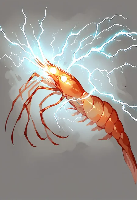 score_9, score_8_up, score_7_up, shrimp, <lora:KYS_XLPD:1.3>, electricity, glowing eyes, expressionless