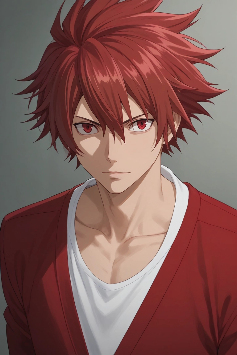 score_9, score_8_up, score_7_up, source_anime, rating_safe, , (photorealistic:0.6), , depth of field, 1boy, solo, male focus, <lora:takuto_tsunashi_pony:0.78>, takuto_tsunashi, red hair, red eyes, spiked hair, bangs, , , , <lora:sdxl_lightning_8step_lora:1>