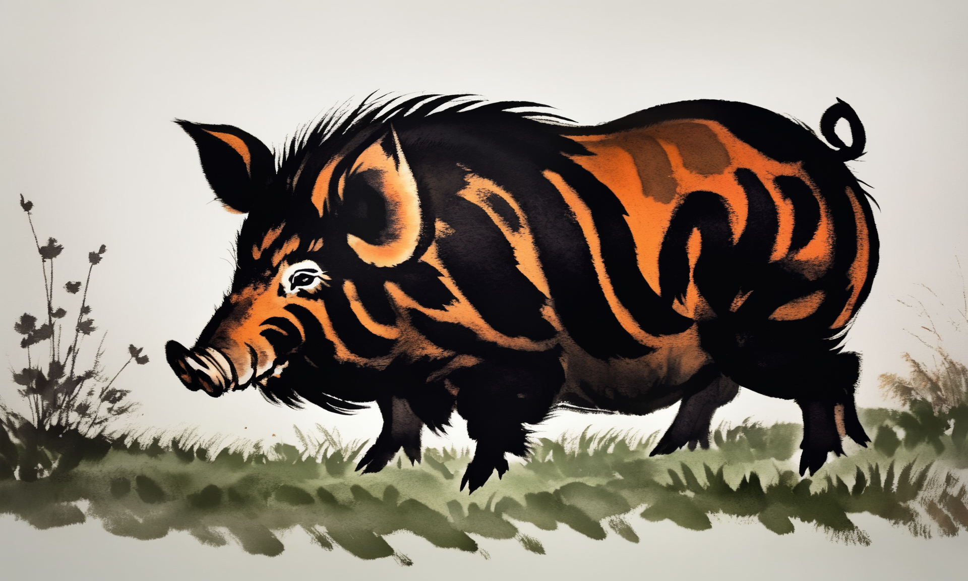 <lora:cipcd_xl-000005:0.9>,a colorful theme cipcd_xl painting,a boar is sitting on the grass,chinese zodiac,no humans,solo,whitebackground,simple background,simple detailed,8K,HDR,UHD,masterpiece,best quality,high resolution,wallpaper