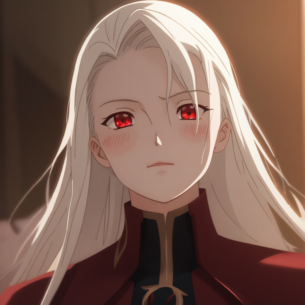 score_9, score_8_up, score_7_up, source_anime, expressive, anime,  dynamic, 1girl, irisviel_von_einzbern, source_anime, fate/zero, fate_(series), (irisviel_von_einzbern), white hair, red eyes, large breasts, blush, uncensored, (TW1L1GHT0FTH3G0D5), source_hentai