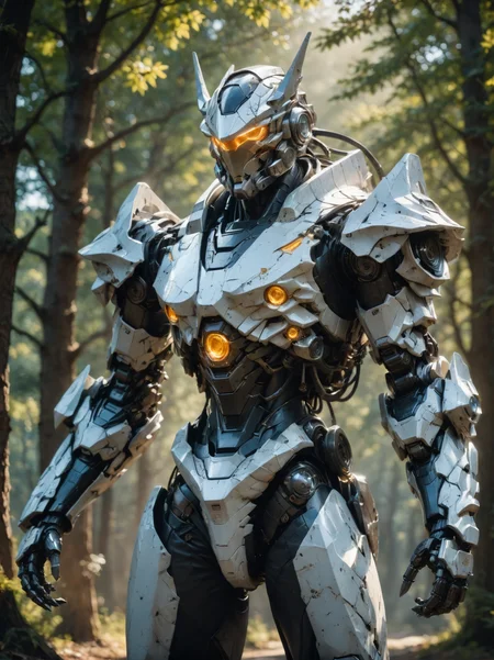 masterpiece, best quality,
cinematic film still, realistic, portrait, solo, white mecha robot, cape, science fiction, torn clothes, glowing, standing, robot joints, mecha, armor, cowboy shot, (floating cape), intense sunlight, silver dragonborn, outdoors, landscape, nature
highres, 4k, 8k, intricate detail, cinematic lighting, amazing quality, wallpaper <lora:aesthetic_anime_v1s:1.1>