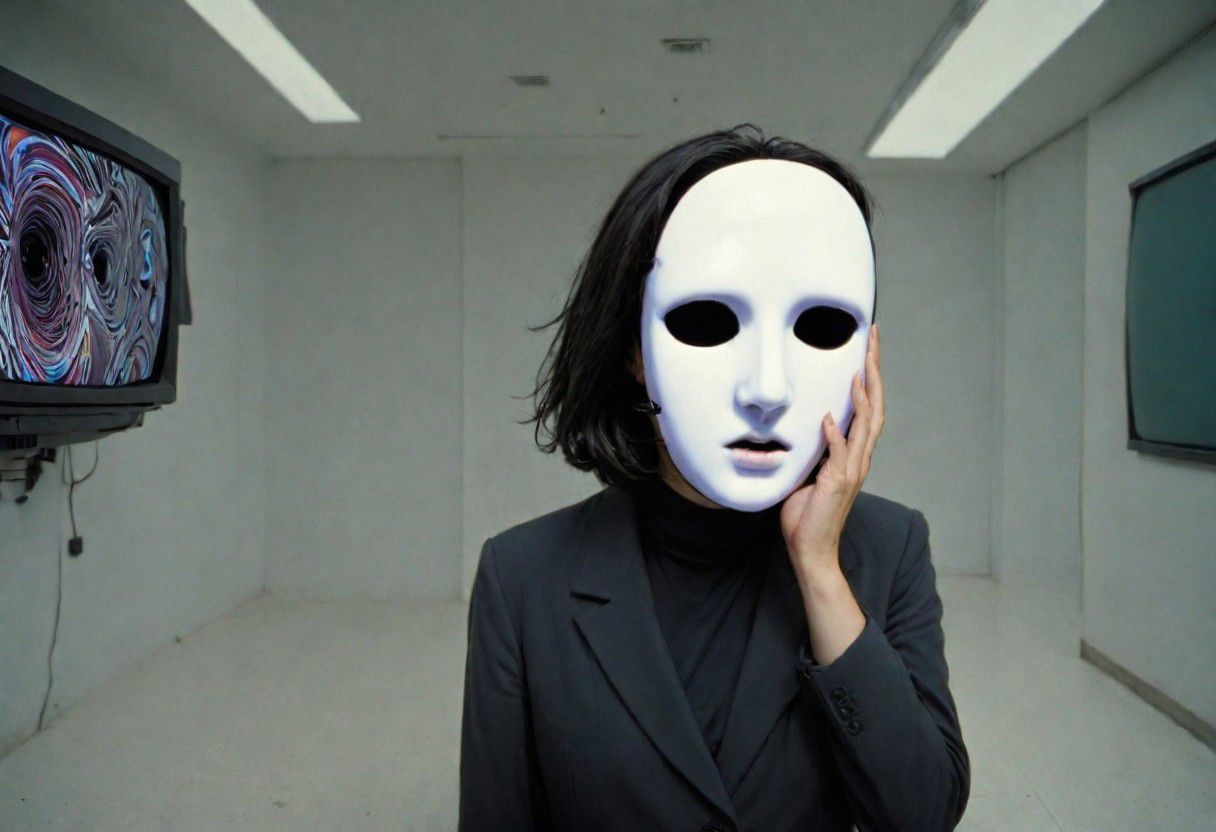 My head is slicing into enigmatic sections, and my primary symptom is that I have no face, but I must see