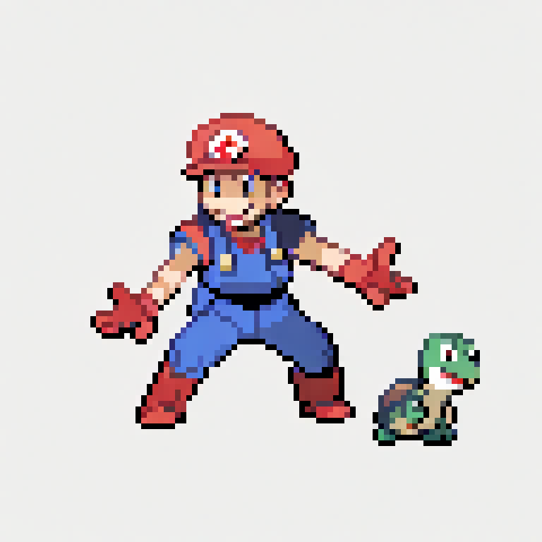 Super Mario stepped on a turtle
 <lora:pk_trainer_xl_v1-1:1>
 simple background