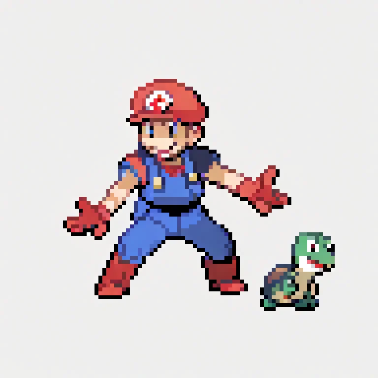 Super Mario stepped on a turtle
 <lora:pk_trainer_xl_v1-1:1>
 simple background