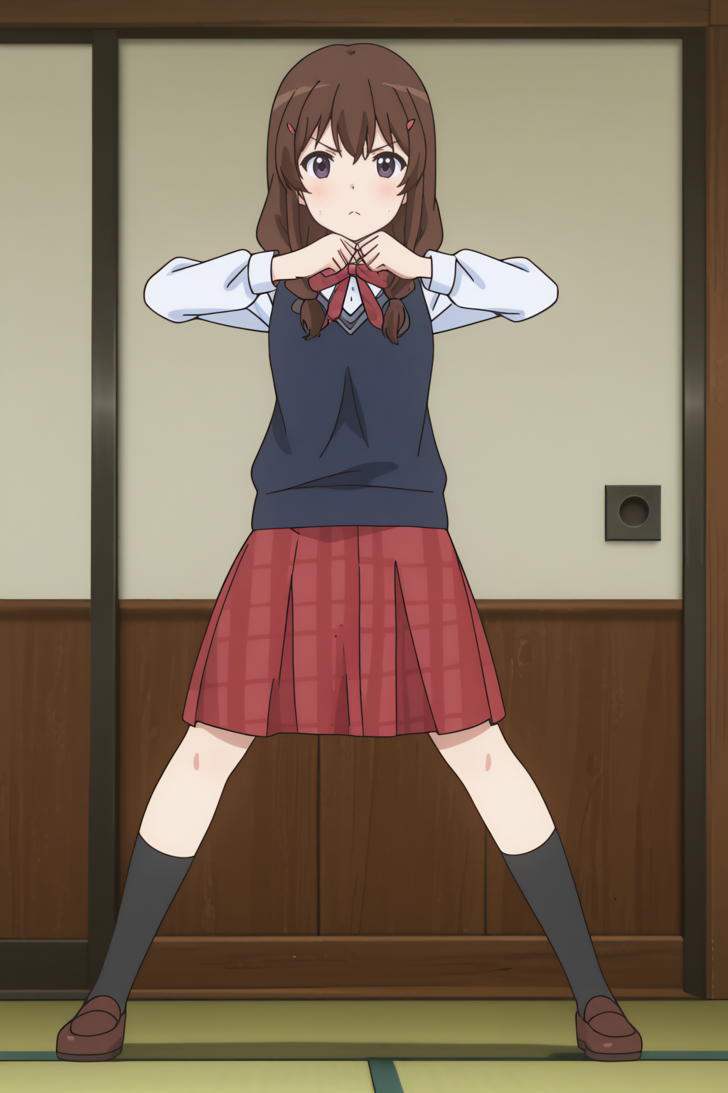 newest, dynamic pose, Konomi Fujimiya <lora:Non_Non_Biyori_-_Konomi_Fujimiya_-_illustrious:0.8>