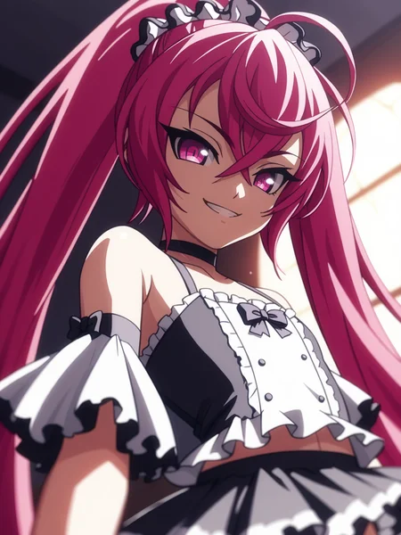 <lora:happy_tentacle-lunarverse-v0.2-000020:0.9>, ht_lunarverse, eyelashes, flat chest, , cowboy shot, 1girl, solo focus,(smile:1), indoors, goth fashion, black clothes, eyeliner, layered clothes, choker , backlighting, depth of field, from below, (petite:1.2), <lora:Shed_The_Skin's StS_age_slider_v1_initial_release:-1.2>, score_9, score_8_up, score_7_up, score_6_up, score_5_up, score_4_up,