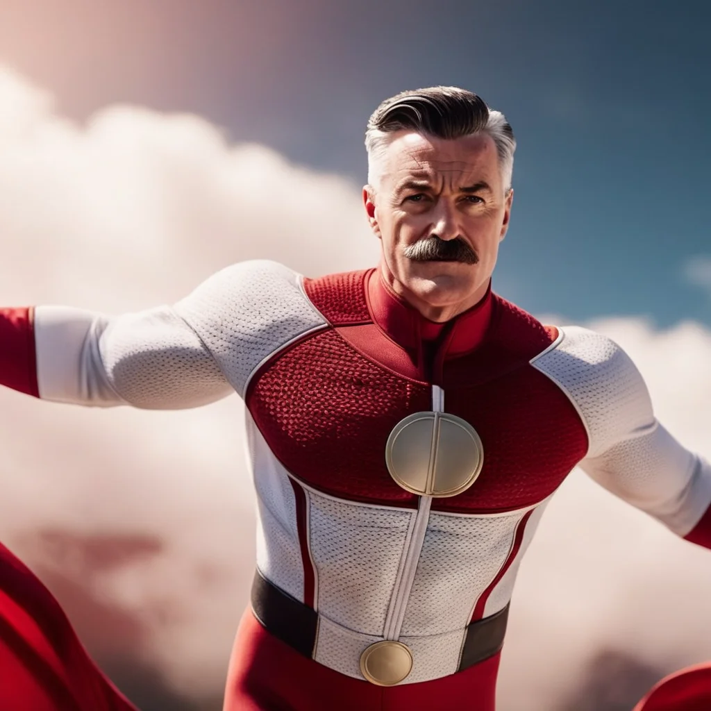 cinematic film still of <lora:J. Jonah Jameson:1>
J. Jonah Jameson a cartoon of a man in a red and white suit flying in sky, shallow depth of field, vignette, highly detailed, high budget, bokeh, cinemascope, moody, epic, gorgeous, film grain, grainy