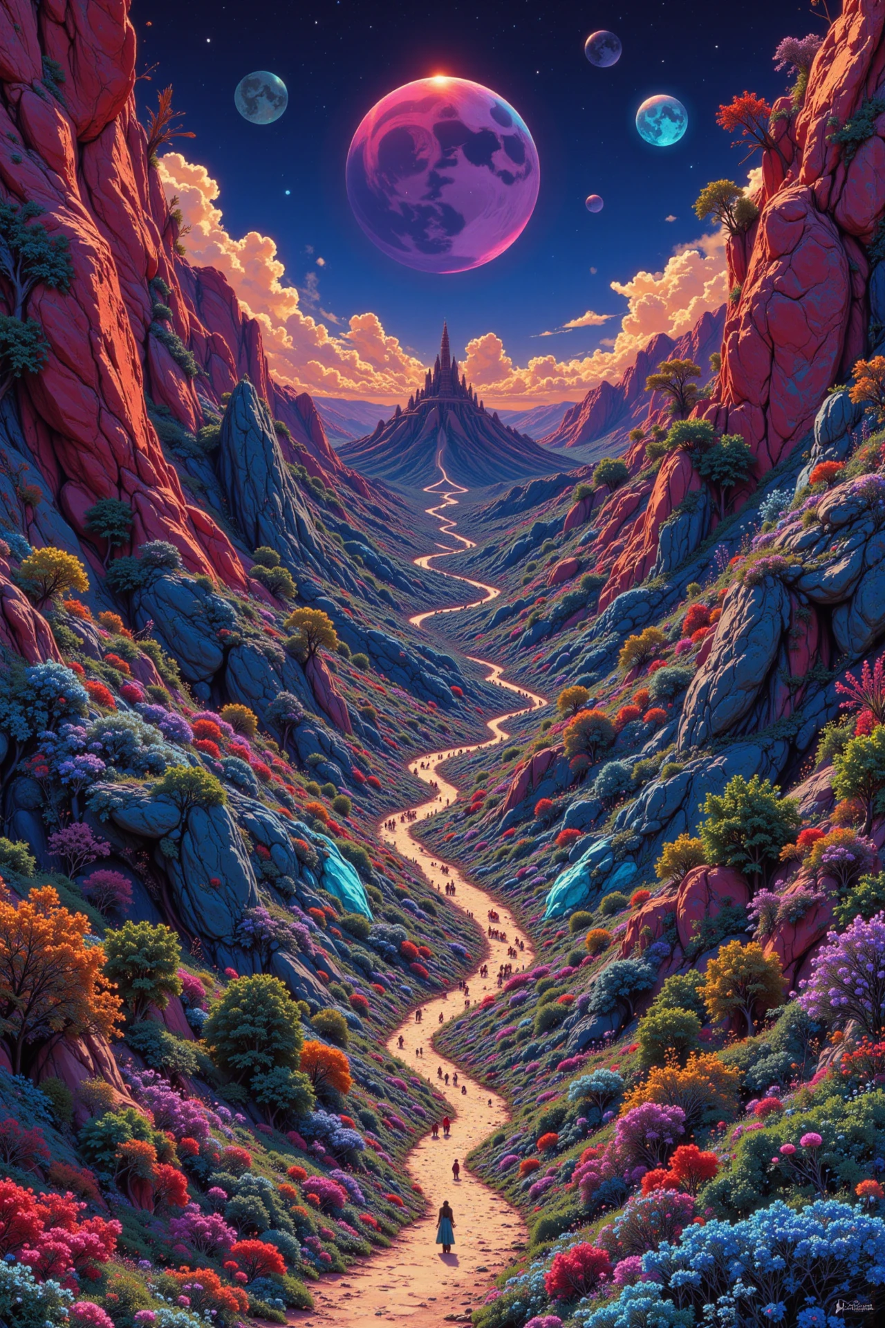 dystopic civilization beautiful  landscape, morning, woman, very intricate, very detailed, sharp, bright, colorful, <lora:Hand v2:0.5> <lora:Anti-Blur:1><lora:Insane Detail Slider:0.25>  <lora:flux.1_lora_flyway_Epic-detail_v2:0.3> <lora:fluxenhancer:0.25> <lora:90s-anime:1> retro anime, 77oussam 90s, studio ghibli style, 1990s anime