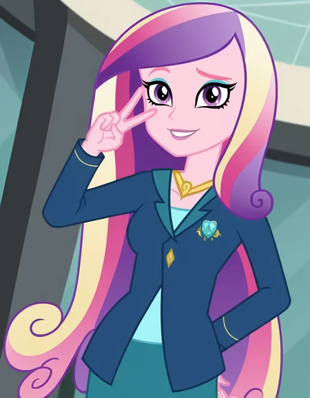 score_9, score_8_up, score_7_up, source_anime, <lora:dean-cadance-movie-ponyxl-lora-nochekaiser:1>, cadance, long hair, very long hair, purple eyes, pink hair, purple hair, multicolored hair, two-tone hair, eyelashes, makeup, eyeshadow, skirt, formal, suit,, aquarium, water, fish, tanks, blue, smile, v, v over eyes,, looking at viewer, solo,, dutch angle, cowboy shot