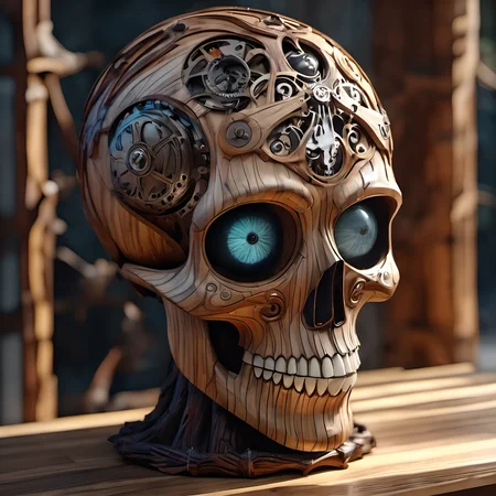 woodenart,wooden,<lora:woodenart:1>, nightmare by tim burton, monster dreams, v-ray octane, highly detailed by artgem, art, trending artstation, blender, vivid color, steampunk, messi, cinematic light, alexa, ultra primme