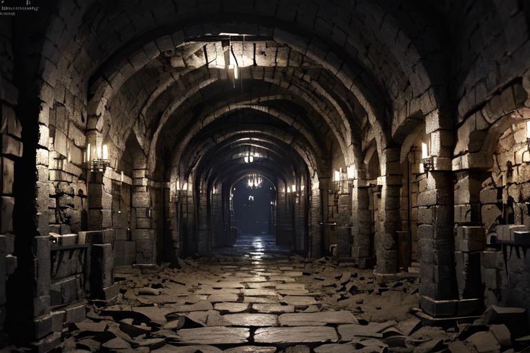 (masterpiece:1.2), (best quality,:1.2), 8k, HDR, ultra detailed, ((photorealistic)), professional light, cinematic lighting, fashion photography, ambient lighting, background, a sinister underground dungeon corridor, Darkness, <lora:Darkness-10:1>,  epiCPhoto,