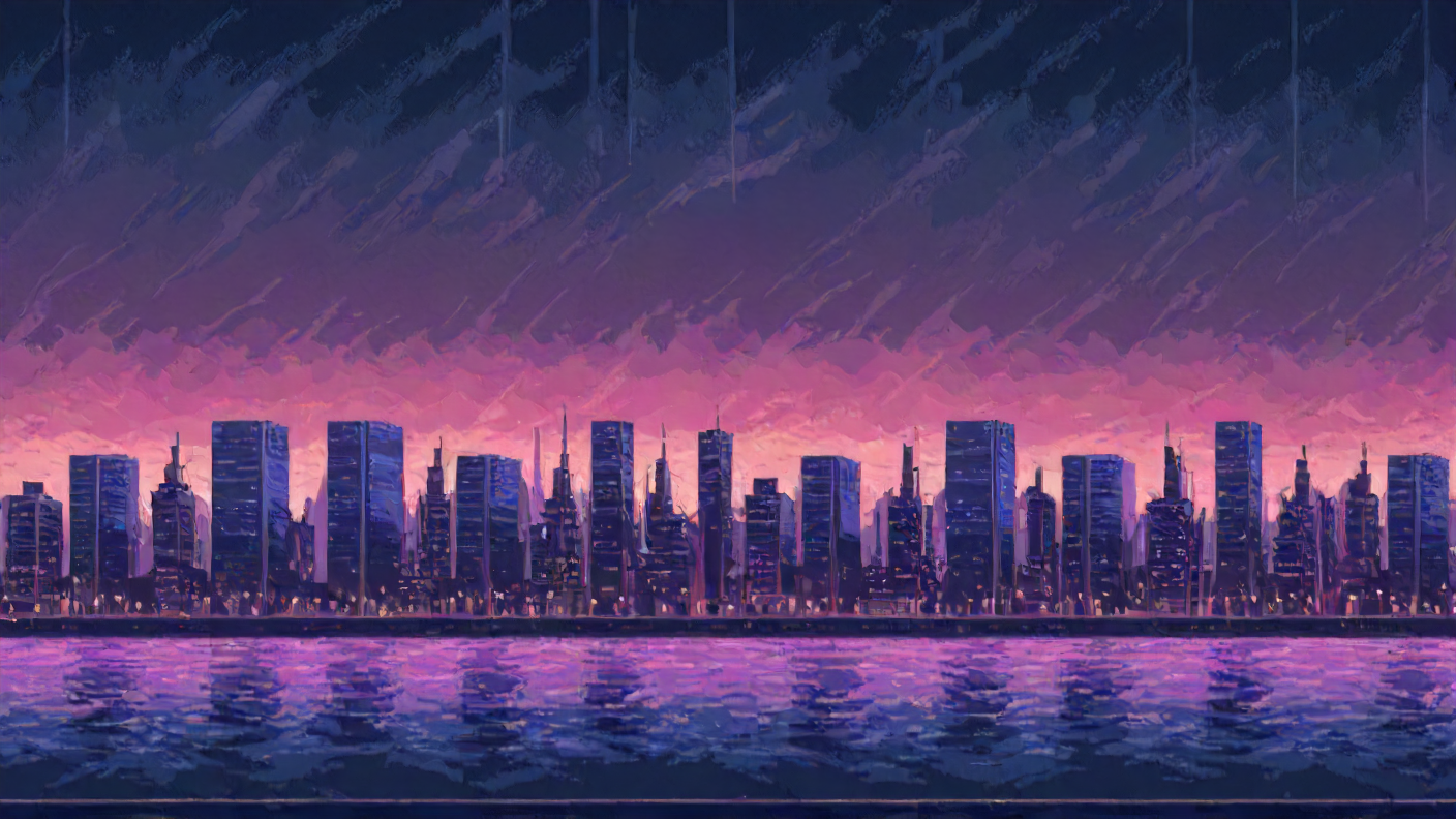 <lora:LCMTurboMix_Euler_A_fix:1> ((((<lora:f412glassXL:0.7>  glass))))  (city outskirts) , Nautical twilight, Symmetry composition,