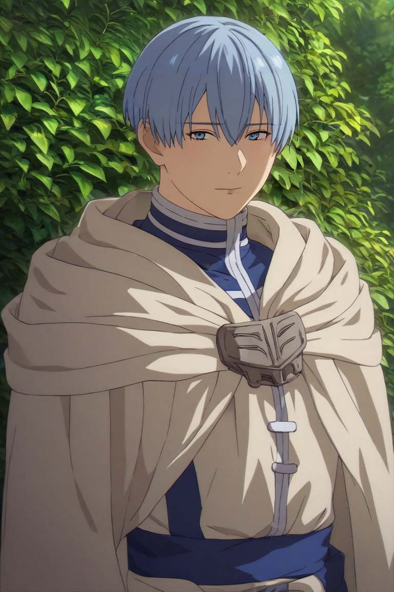 score_9, score_8_up, score_7_up, source_anime, (realistic:0.6), , , , 1boy, solo, male focus, <lora:himmel_sousou_no_frieren_pony:0.76>, himmel_sousou_no_frieren, , , An enchanted forest where magical creatures and plants abound, Arms extended wide, expressing openness, <lora:sdxl_lightning_8step_lora:1>