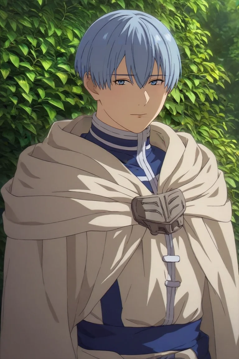 score_9, score_8_up, score_7_up, source_anime, (realistic:0.6), , , , 1boy, solo, male focus, <lora:himmel_sousou_no_frieren_pony:0.76>, himmel_sousou_no_frieren, , , An enchanted forest where magical creatures and plants abound, Arms extended wide, expressing openness, <lora:sdxl_lightning_8step_lora:1>