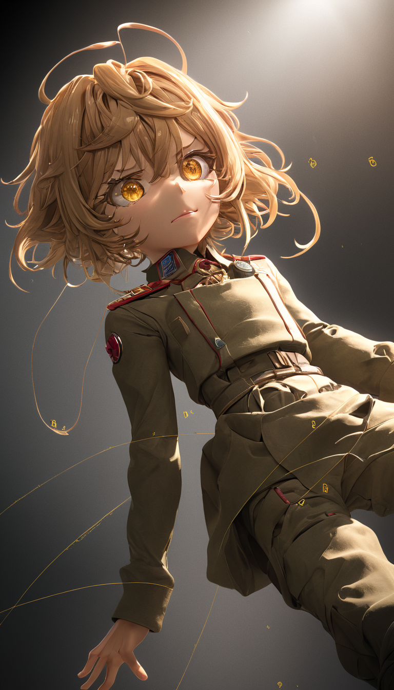 Cinematic scene, hero view, Tanya Degurechaff, Youjo Senki <lora:tanya_degurechaff_xl_v5:1>, action pose, masterpiece, best quality, high quality, highres, absurdres, Photorealistic, Hyperrealistic, Hyperdetailed, analog style, detailed skin, matte skin, soft lighting, subsurface scattering, realistic, heavy shadow, masterpiece, best quality, ultra realistic, 8k, golden ratio, Intricate, High Detail, film photography, soft focus