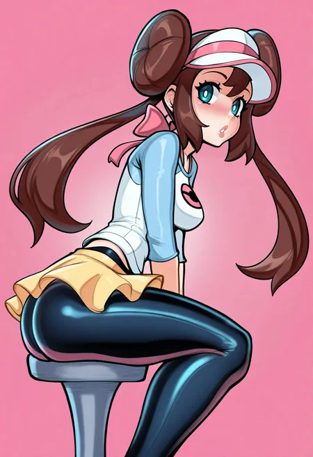 reiq,
best quality, amazing quality, very aesthetic, absurdres,
1girl, solo, rosa \(pokemon\), looking at viewer, raglan sleeves, yellow skirt, black leggings <lora:ReiqIllustriousXL_byKonan:1>